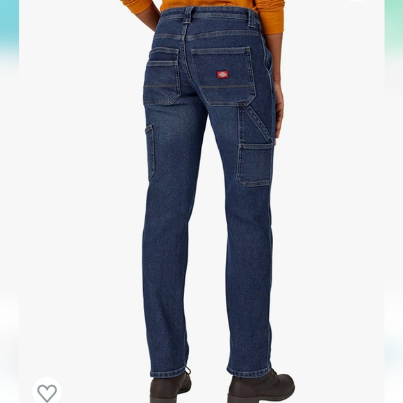 NWT Dickies women's warming temp-iq flex denim carpenter jeans, size 6